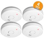 ELRO FS1801 Détecteur de fumée - Conforme à la norme européenne EN14604 - 4 pièces