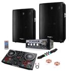 IBIZA SOUND PACK SONO 600 + AMPLI + ENCEINTE + CONTROLEUR DJ PARTY MIX NUMARK PA DJ SONO LED LIGHT CLUB BAR SOIRÉE FAMILIALE SPORT KARAOKÉ