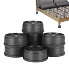 KEESIN 8PCS Rehausseurs de Meuble, Rehausseur Pied de Lit Empilables 1,5″-3″-4,5″-6″, Élévateur Hauteur Réglable pour Table Chaise Canapé