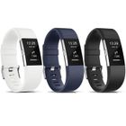 LECMACY Bracelet Compatible avec Fitbit Charge 2/2 HR Bracelet de Montre en Silicone de Remplacement Réglables Sport Accessorie, S