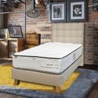 LUXURY LITERIE Matelas 90x190 cm,Iris,20cm,mémoire de forme,indépendance du couchage,face été/hiver fabrication PORTUGAL