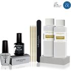 Kit de Recharge Manucure - PLASTIMEA PRO+ - Semi Permanente - Base Top Coat Cleaner Remover