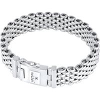 Kuzzoi - 335107 - Bracelet pour homme en argent Sterling 925 massif,largeur 18 mm