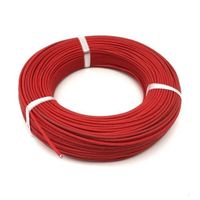 Red 10 meters 0.3mm2 -Fil tressé en Fiber de verre, fil résistant aux hautes températures 0.3-0.5-0.75-1-1-2-2.5-. 5-4 mm2 pour câbl