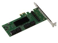 Carte  PCI Express PCIe x1 vers 8 ports SATA avec Chipset MARVELL 88SE9215 88SM9705