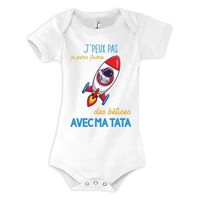 Body bébé Bêtises avec Tata Astronaute Fusée