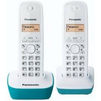Téléphone sans fil DECT 2 combinés avec écran éclairé - Panasonic KX-TG1612FRC Bleu