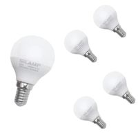 Ampoule E14 LED 8W 220V G45 300° (Pack de 5) - Blanc Neutre 4000K - 5500K - SILAMP