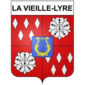 STICKERS - STRASS La Vieille-Lyre 27 ville Stickers blason autocolla