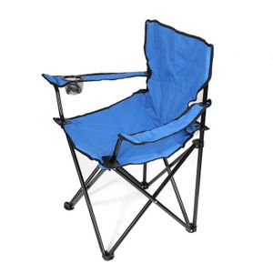 CHAISE DE CAMPING BLEU-Chaise pliante camping et jardin pour alpinisme /pêche coloré
