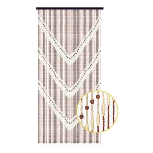 90x180 cm Bambou JVL Tuscany Paravent /à Rideaux /à Portes en Bois Suspendus