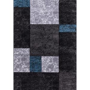 Tapis Salon Gris Blanc