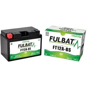 BATTERIE VÉHICULE Batterie moto Gel FT12A-BS / YT12A-BS 12V 10Ah-Fulbat