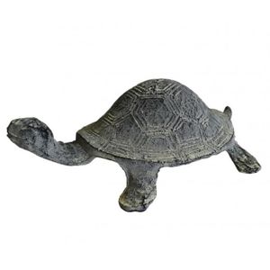 LE MONDE DES ANIMAUX Statuette Tortue en r/ésine Or