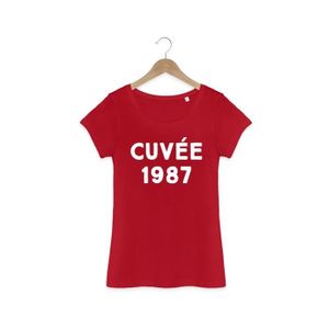 T Shirt Anniversaire 30 Ans Cuvee 1987 Femme Fonce Red Achat Vente T Shirt Cdiscount T Shirt Anniversaire 30 Ans Cuvee 1987 Femme Fonce Red Achat Vente T Shirt Cdiscount