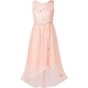 ROBE DE CÉRÉMONIE Freebily Enfant Fille Robe de Soiree Longue Paillettes Robe d'Anniversaire Cérémonie Mariage Fille Sans Manches Fête 4-16 Ans