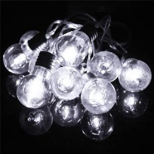 GUIRLANDE DE NOËL Ywei 1.5m 10 LED Guirland Ampoule Fée Edison Bulb Mariage Noël Party AA Pile Blanc