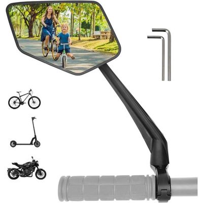 BNREOZA 2 Miroirs Pour Vélo, Miroir Convexe Rotatif à 360