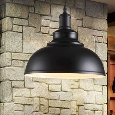 Suspension LED_Sone E27 – Métal Noir/or Ou Blanc/or – Style Industriel – Neuve