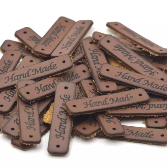 Étiquettes Personnalisées En Cuir Faites À La Main