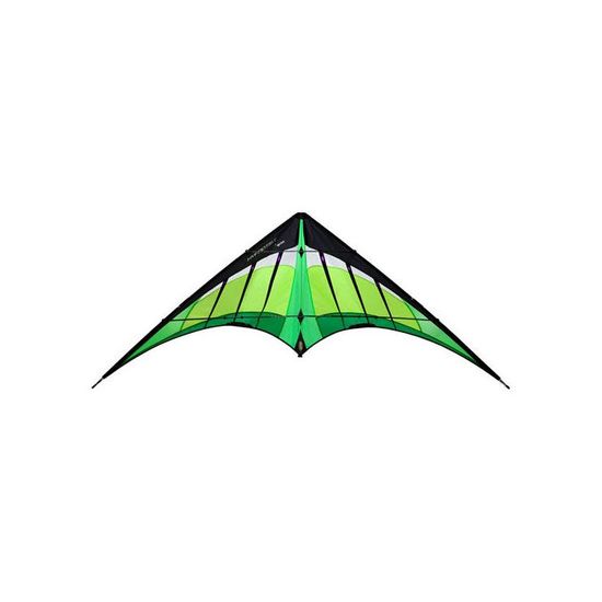 Prism Neutrino Stacker – Cerf-volant Acrobatique Vert 100 Cm – Empilable, Rapide, Avec Queue – Pour Expert Et Performance