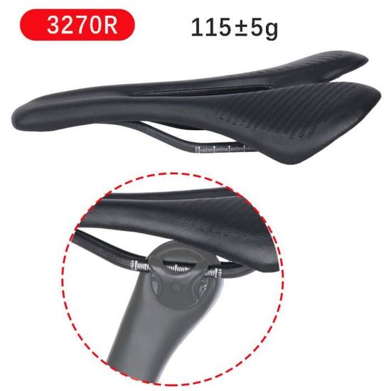 ELITAONE Selle de velo de route en carbone siege de velo VTT cuir super leger 270g 143x115mm Cdiscount Sport