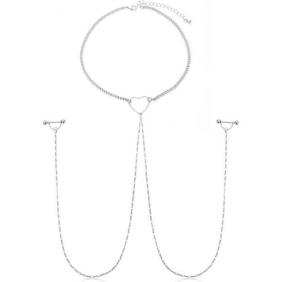 Anneaux De Mamelon En Or 14G - Piercing Téton Acier Chirurgical Avec Zircon - Pour Femmes