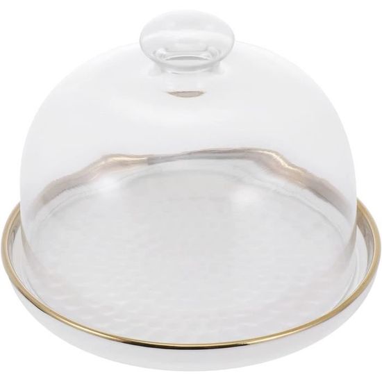 OZD Présentoir à Gâteau avec Dôme, Multifonctions 6 en 1 Cloche à