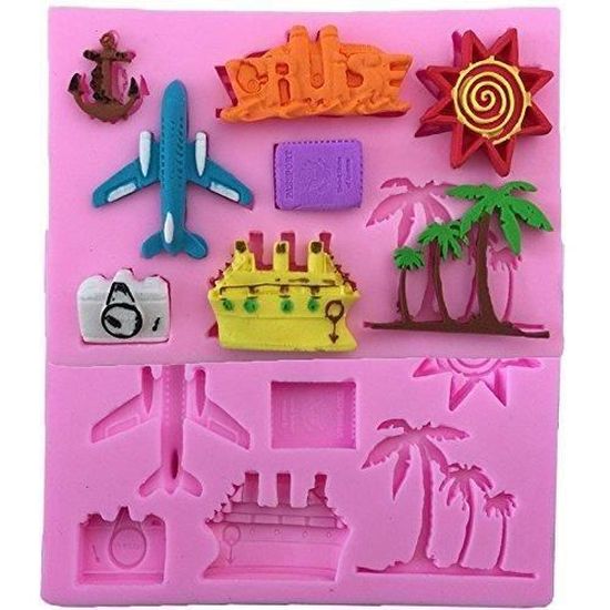 Pej Dessin Anime Moule A Gateau D Avion De Noix De Coco Chocolat Jelly Glace Fondant Moule De Saint Valentin Mariage Cdiscount Maison