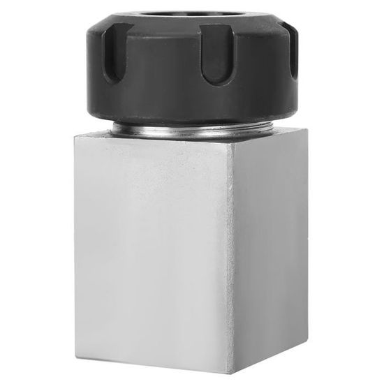 Bloc Mandrin Carré ER-32 En Acier Durci – Support Précis Pour Tour CNC Et Machine Gravure