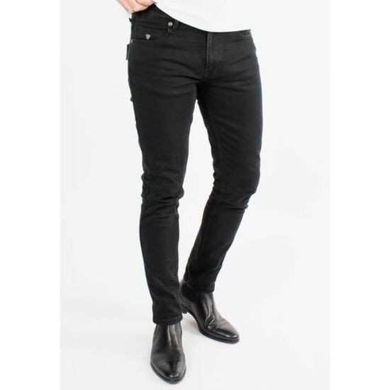 Jeans Homme coupe regular denim noir Noir - Cdiscount Prêt-à-Porter