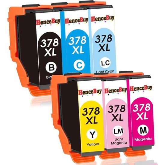 Lot De 18 Cartouches D'encre Compatibles HP 363 - Noir/Cyan/Magenta/Jaune/Clairs - Go Inks