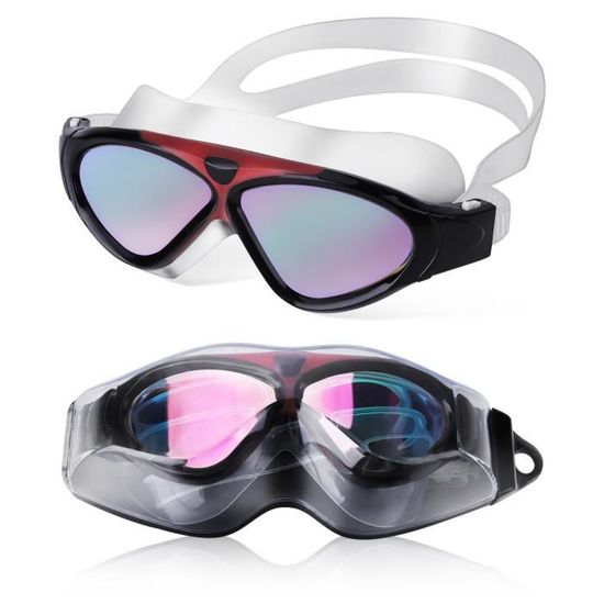 Lunettes de natation pour adultes – Lunettes anti-buée à vue large | Lunettes de natation anti-UV, sans fuite, lunettes de sports nautiques professionnelles pour nageurs Lunettes de natation pour adultes – Lunettes anti-buée à vue large | Lunettes de natation anti-UV, sans fuite, lunettes de sports nautiques professionnelles pour nageurs