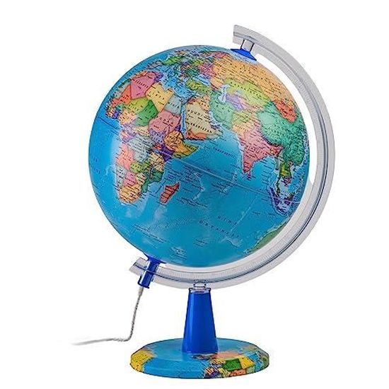 Mappamondo Magnetico TOPGLOBE Globo Da 26 Cm Il Mio Mondo Visualizzazione Grafica Ventose Di Sicurezza Carte Pin Supporti Grafici Smontabili Mappamondo Clementoni