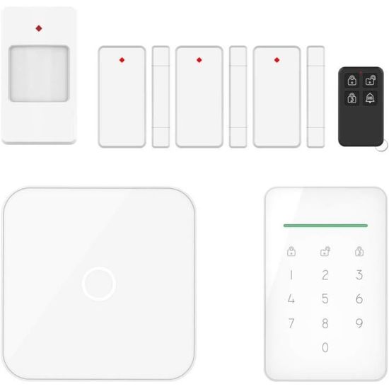As90S Home+ Système D'Alarme Intelligent Sans Fil - Wifi - Fonction Gsm ...
