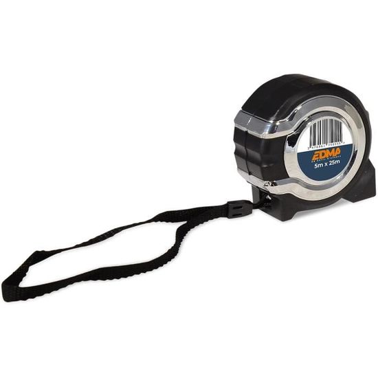 WORKPRO Metre Ruban 5 M Professionnel - Double Frein Mètre Ruban, Crochet Magnétique Noir, Mètre Ruban En