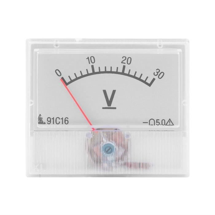 Voltmètre Analogique Tableau Bord 50V Classe 2.5 - Mesure Précise DC