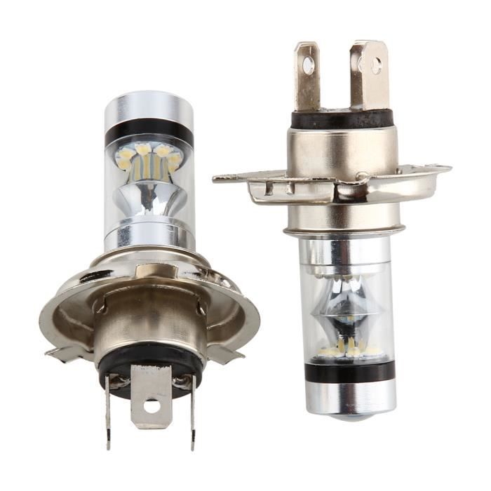 2x H4 30W LED Brouillard Lampe Ampoule Lumière Blanc 20-SMD