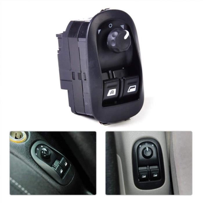outon de lève vitre avec commande de rétroviseur 206 306 Partner Expert Berlingo Jumpy Scudo