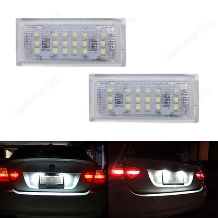 ANGRONG 2x Canbus plaque d'immatriculation LED lampe d'éclairage pour BMW E46 M3 Coupé 2D 1998-2003