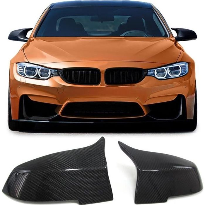 2 COQUE RETROVISEUR CARBONE 3D LOOK M4 BMW SERIE 1 2 3 F20 F22 F23 F30 F32 F33 F36 F35 X1 E84