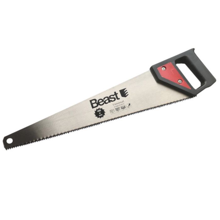 Scie égoïne à bois Hard point universelle pas de 4 mm x L. 450 mm - 531450 - Beast