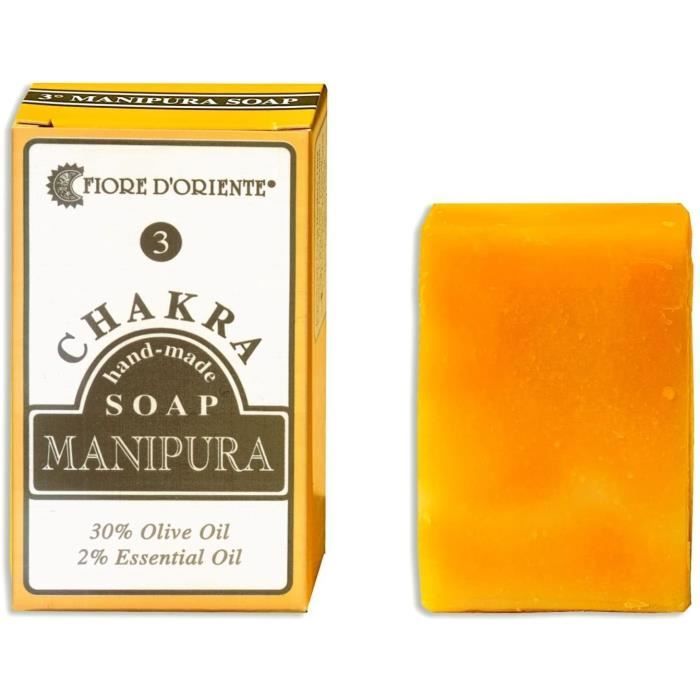 Savons et nettoyants pour les mains Fiore d 'oriente 3ème Chakra Manipura fait à la main Savon Bar 70 g, jaune 63769