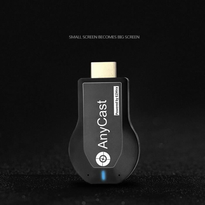 M2 Plus Mira Screen WiFi Récepteur d'affichage sans fil, Dongle Écran Miroir 1080P HDMI TV Support Stick Airplay DLNA Miracast-bleu