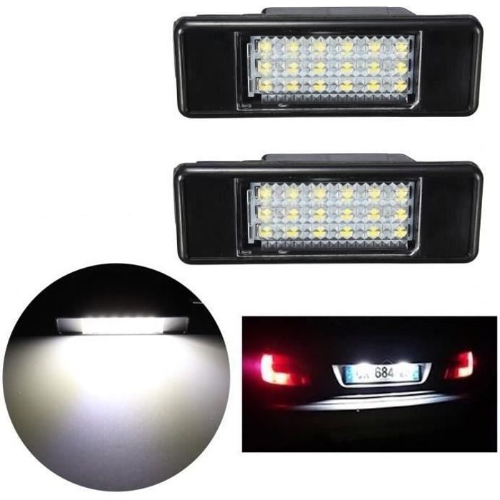 BK 2x LED Plaque Feux Éclairage Pr Peugeot Citron Hatchback 106 207 307 308 406 407