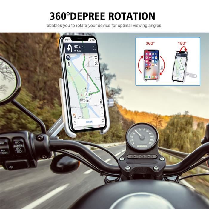 Aide A La Conduite - Securite Support De Téléphone Vélo En Alliage Gps Moto Pour Iphone 11 Pro Max Ngh90912102Sl