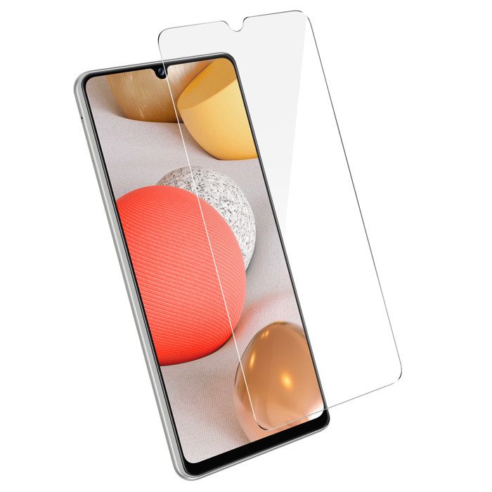 Film Écran Samsung Galaxy A42 Verre Trempé 9H Anti-traces - Transparent Blanc