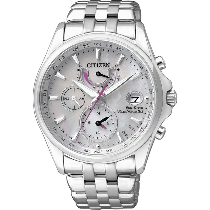 Citizen - FC0010-55D - Montre Femme - Quartz Analogique - Cadran Nacre - Bracelet Acier Argent