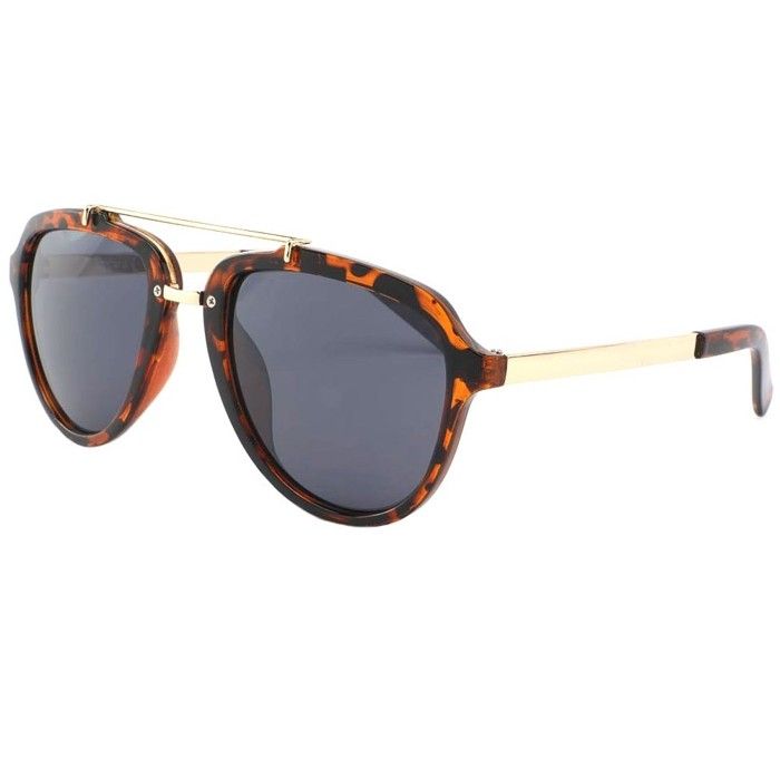 Lunette de soleil aviateur style vintage en écailles marron - Lunettes aviator rétro pas cher pour Homme et Femme Ponza par Eye Wear