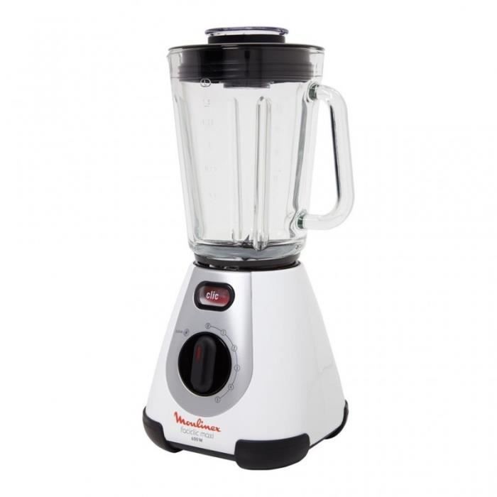 Moulinex Blender Faciclic Maxi Blanc 600W 2L LM234110
